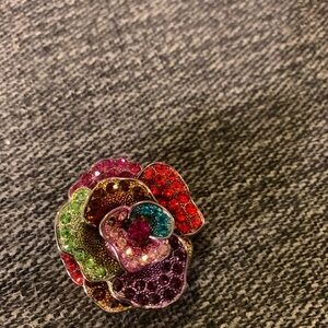 Colorful Floral Statement Ring